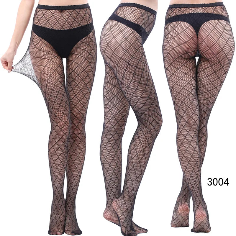 Women’s Sheer Geometric Pattern Tights