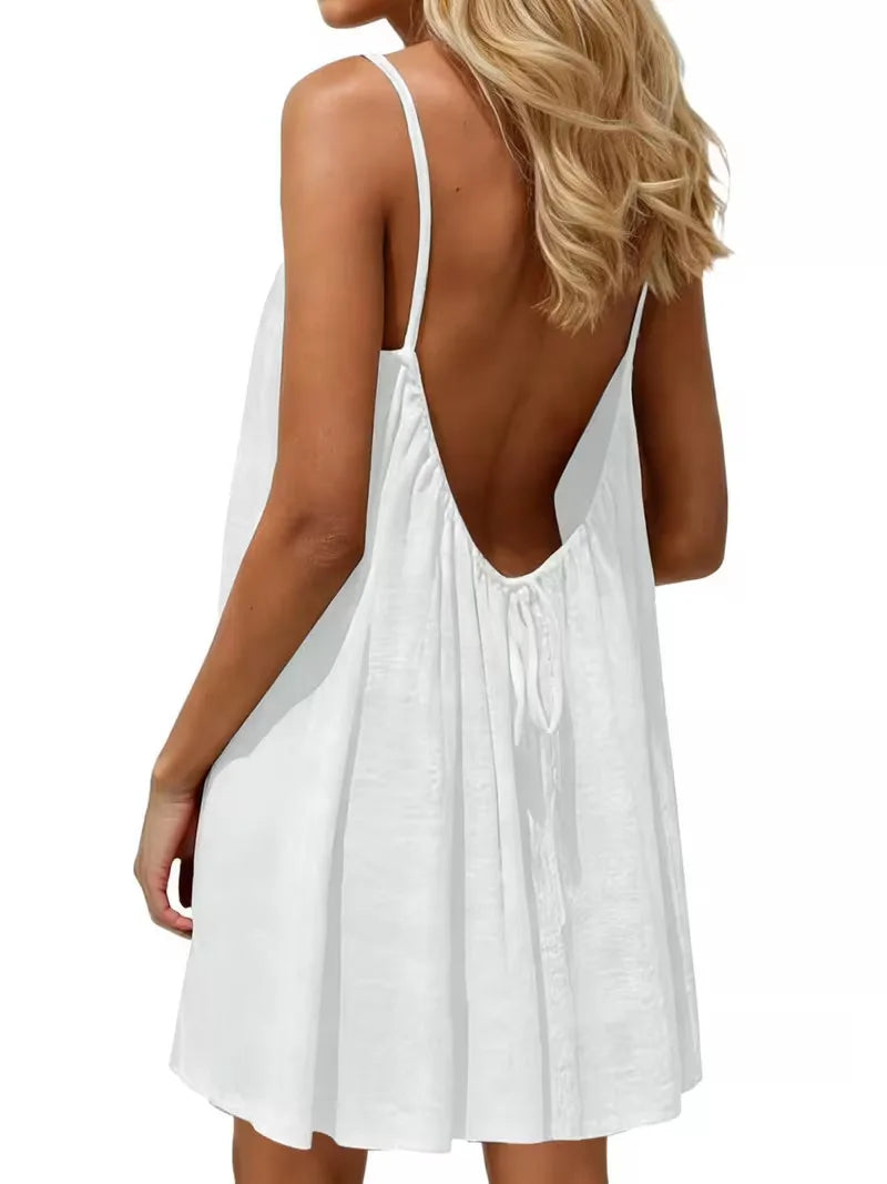 Women’s Loose Backless Slip Dress