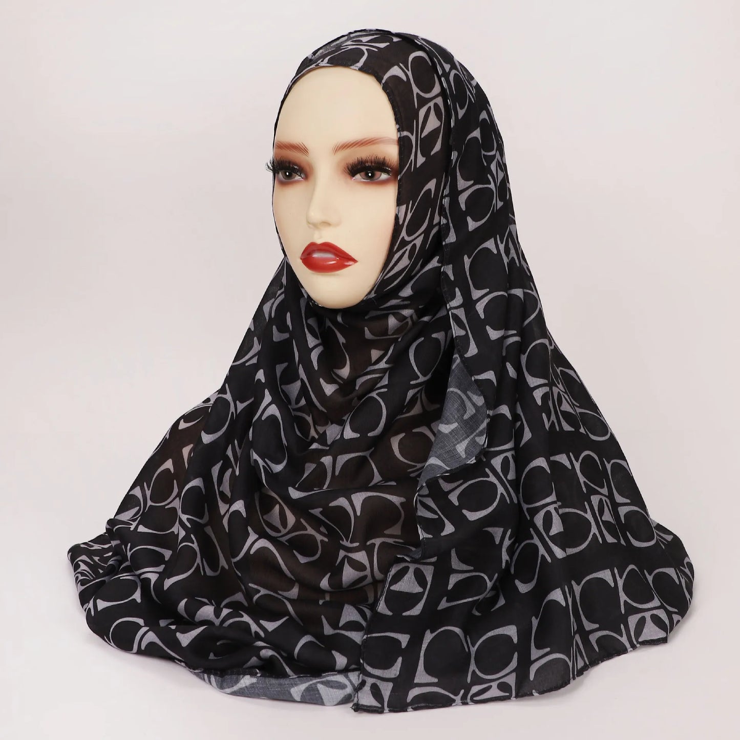 Women’s Leopard & Floral Print Bohemian Hijab Scarf