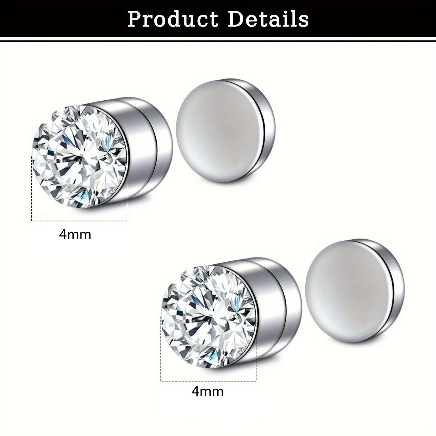 Classic Stainless Steel Stud Earrings