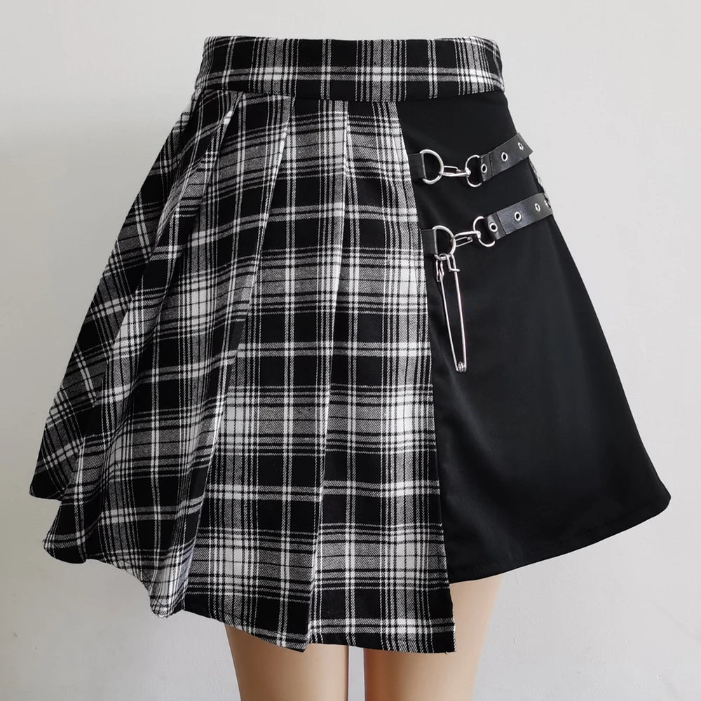 Women’s Harajuku Gothic Asymmetrical Mini Skirt