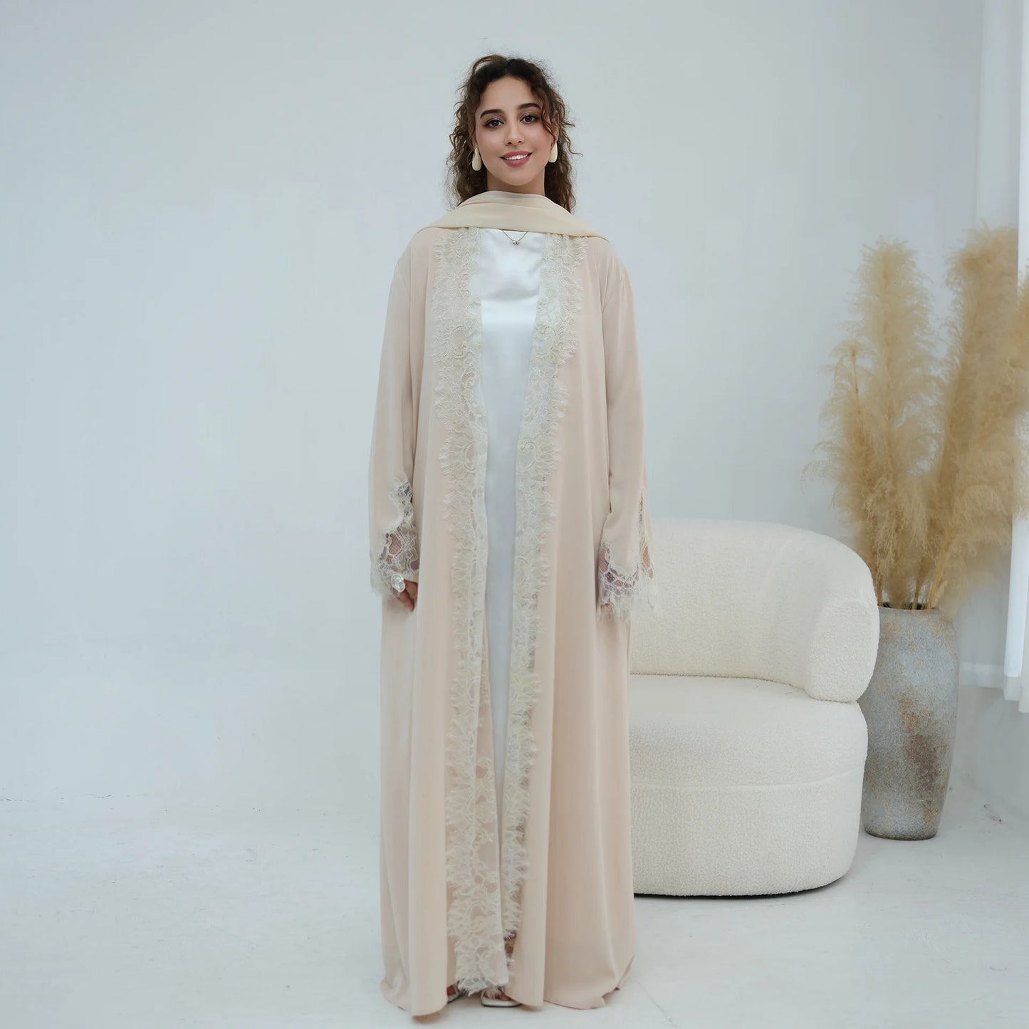 Luxury Floral Lace Abaya