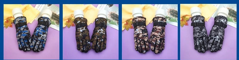 Kids Winter Warm Windproof Cold Weather Outdoor Sports Gloves for Boys Girls Fleece Snow Gloves Ski Gloves Boy Winter Glove