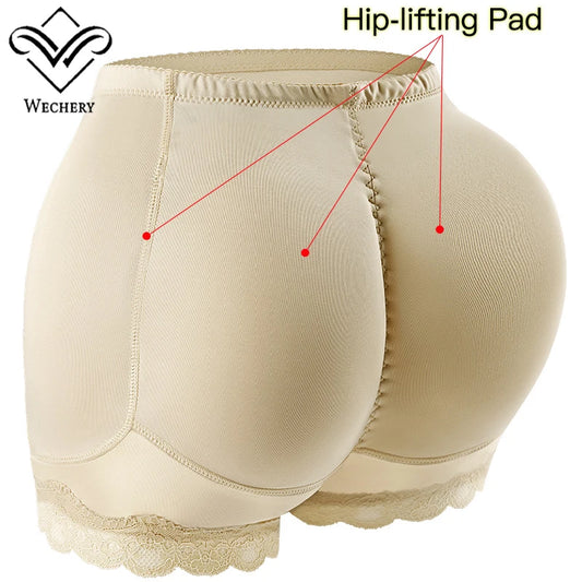 Plus Size Padded Hip Enhancer Lace Shorts