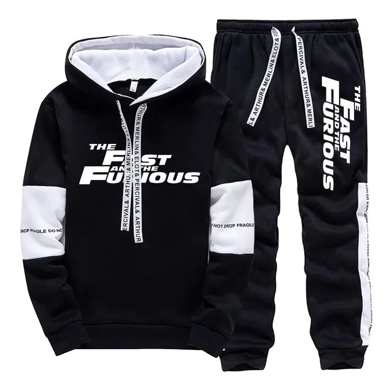 Men’s Patchwork Zip Tracksuit