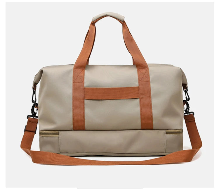 Travel Gym Duffle Bag – Portable Carry-On Weekender Shoulder & Crossbody Bag for Fitness, Sports and Short Trips