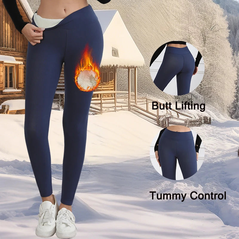 Women's High-Waisted Fleece-Lined Leggings