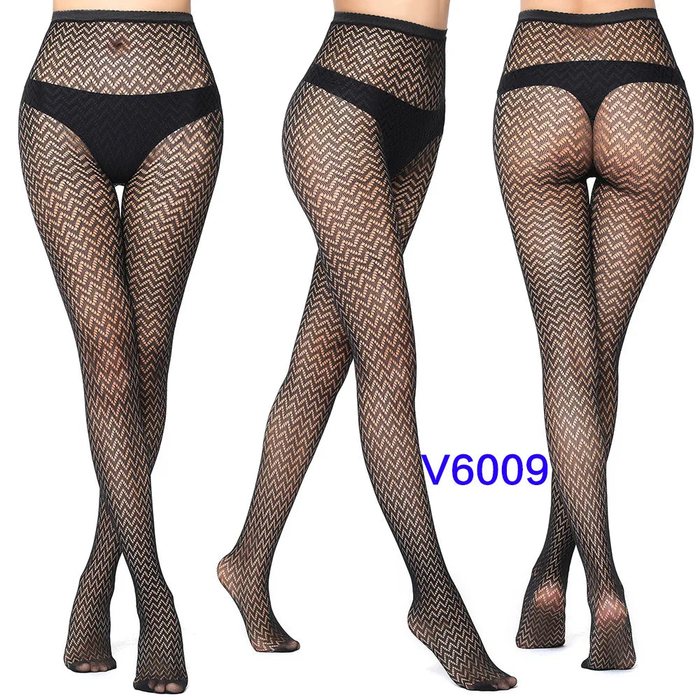 Women’s Sheer Geometric Pattern Tights