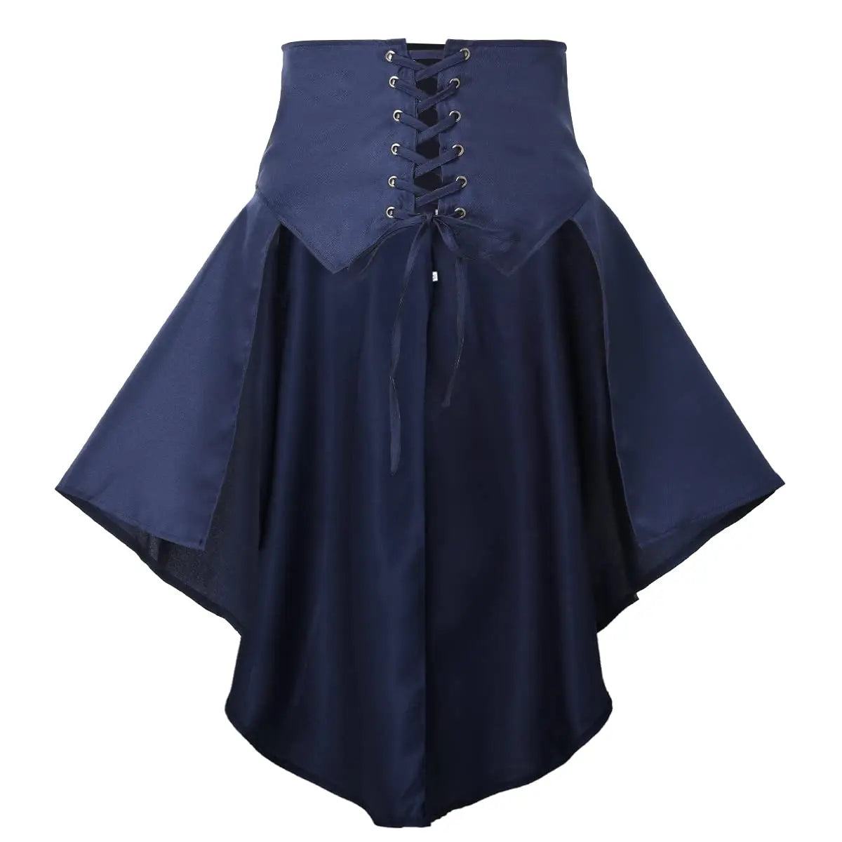 Women’s Gothic Steampunk Lace-Up Ruffle Skirt