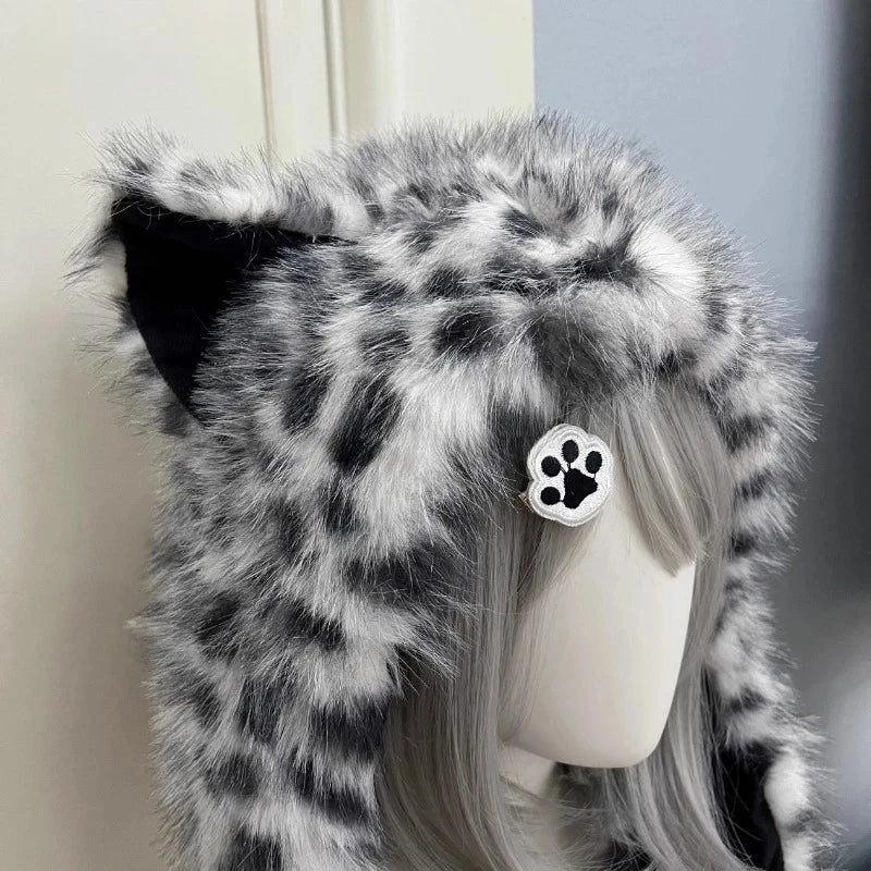 Women's Snow Leopard Ear Warmer