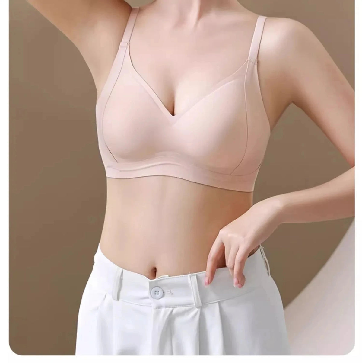 Comfortable Women's Everyday Bra Lifting Thin No Steel Ring Seamless Underwear Prevent Side Breast Collection Sagging Bras