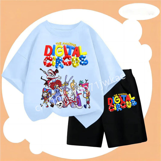 The Amazing Digital Circus Children's 2-Piece T-Shirt and Shorts Set