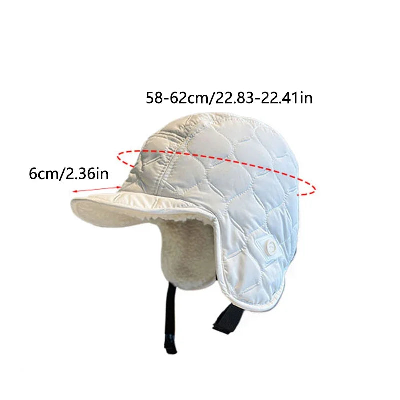 1/2/3PCS Windproof Warm Hat Winter Fleece Thickened Thermal Outdoor Ski Hat Earflap Men Women Cycling Ear Protectors Hats