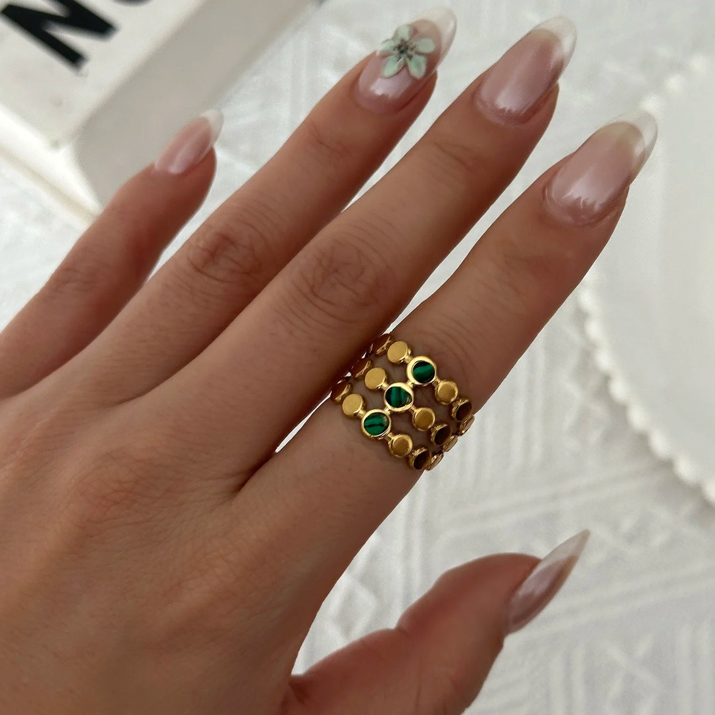 Women’s Stainless Steel Irregular Punk Statement Ring