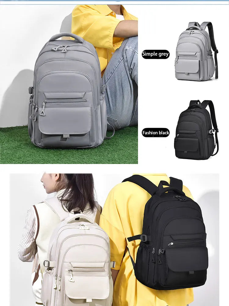 Unisex Oxford Casual Backpack with Laptop Compartment
