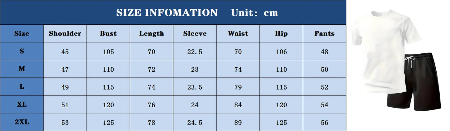 Men's Quick Dry Oversized T-Shirt and Drawstring Sport Shorts Set