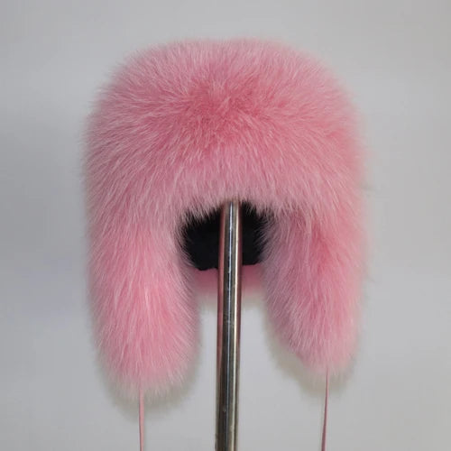 Women's Genuine Fox Fur Ushanka Hat