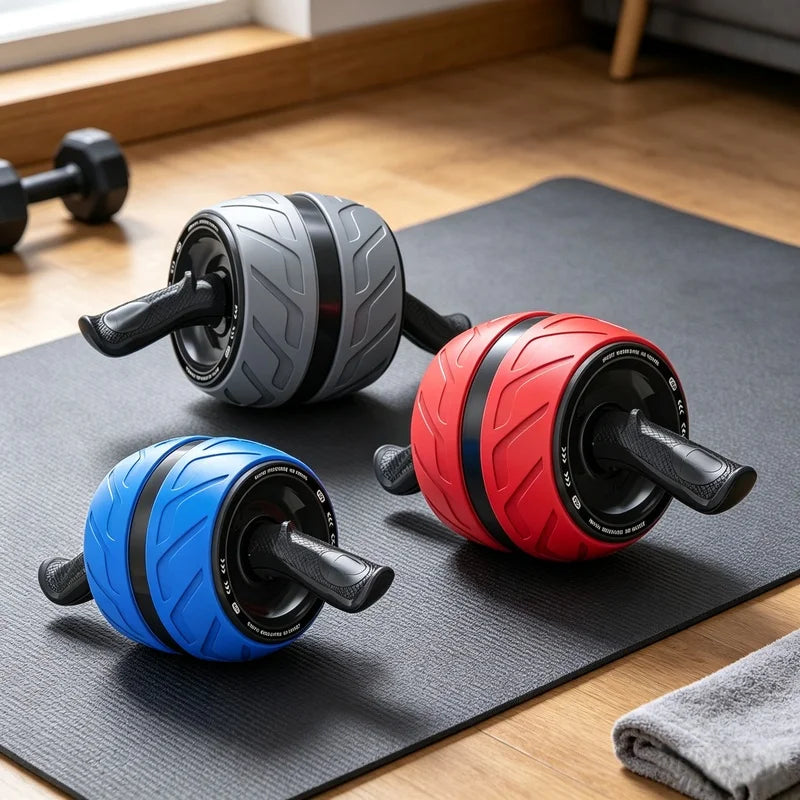 Self-Rebound Ab Roller with Knee Mat