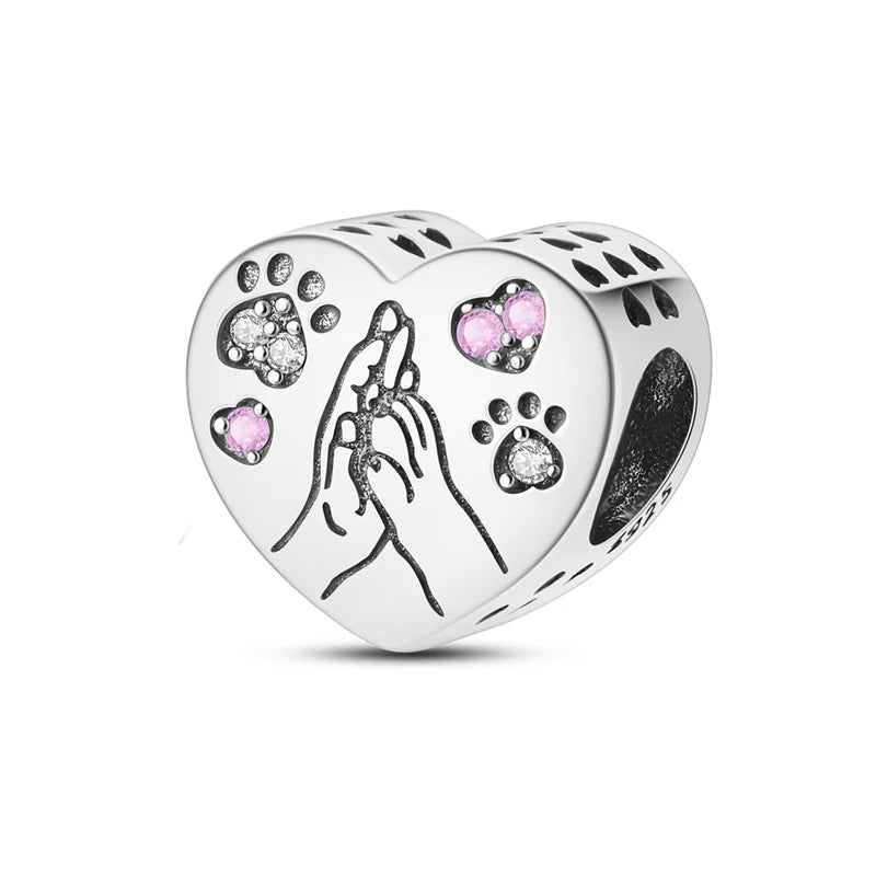 925 Sterling Silver Pink Ballet Girl Bow Pendant Charm Bead for Women – Elegant DIY Jewelry Making Charm for Bracelets & Necklaces