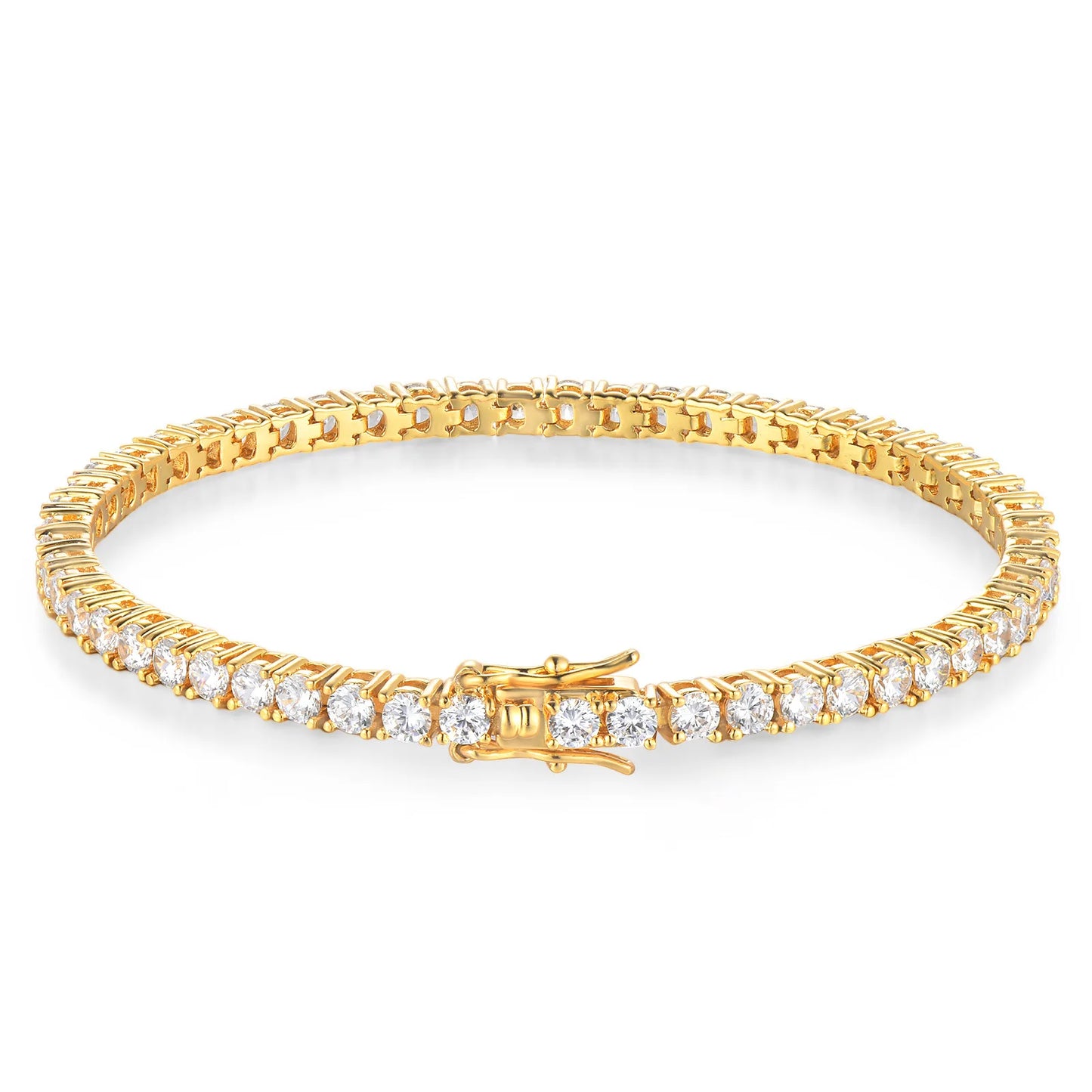 Factory Price D VVS1 Moissanite Tennis Bracelet – 925 Sterling Silver Single Row Classic Bracelet for Women & Men with GRA Certificate