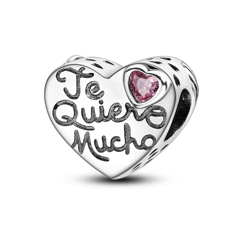 925 Sterling Silver Pink Ballet Girl Bow Pendant Charm Bead for Women – Elegant DIY Jewelry Making Charm for Bracelets & Necklaces
