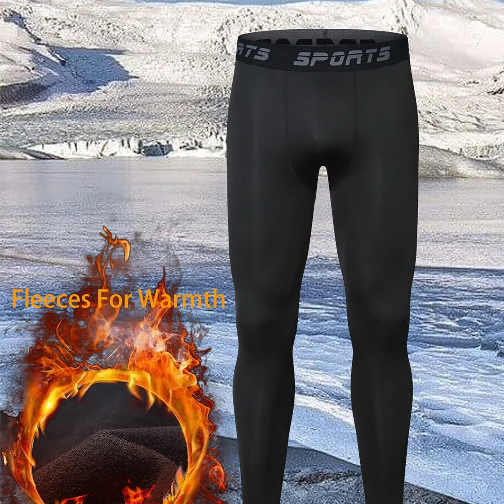 Men's Fleece-Lined Thermal Base Layer Set
