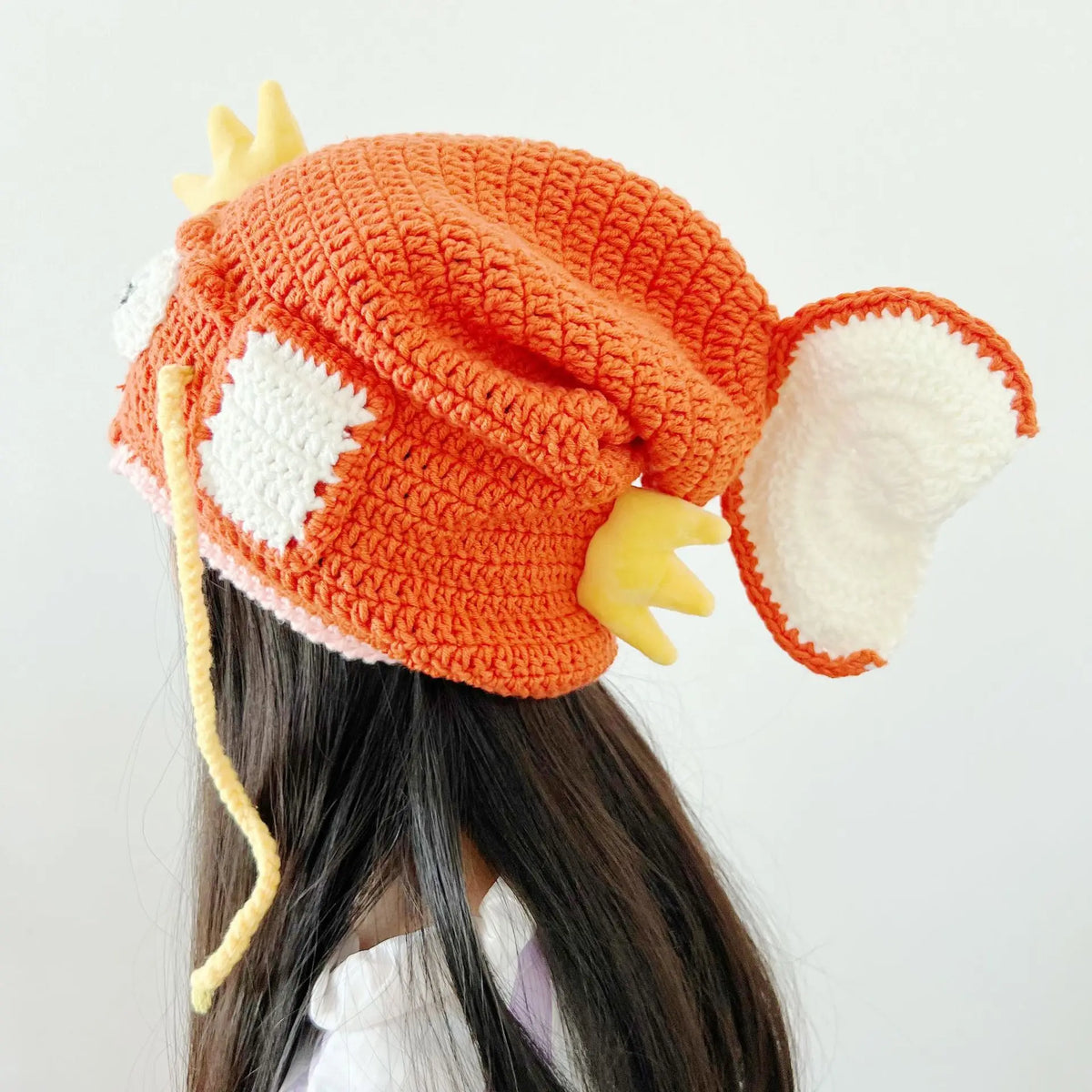New 2026 Fashion Handmade Woolen Crocheted Carp Head Hats Women And Men Funny Fish King Warm Pile Hat Adult Unisex Knitted Hats