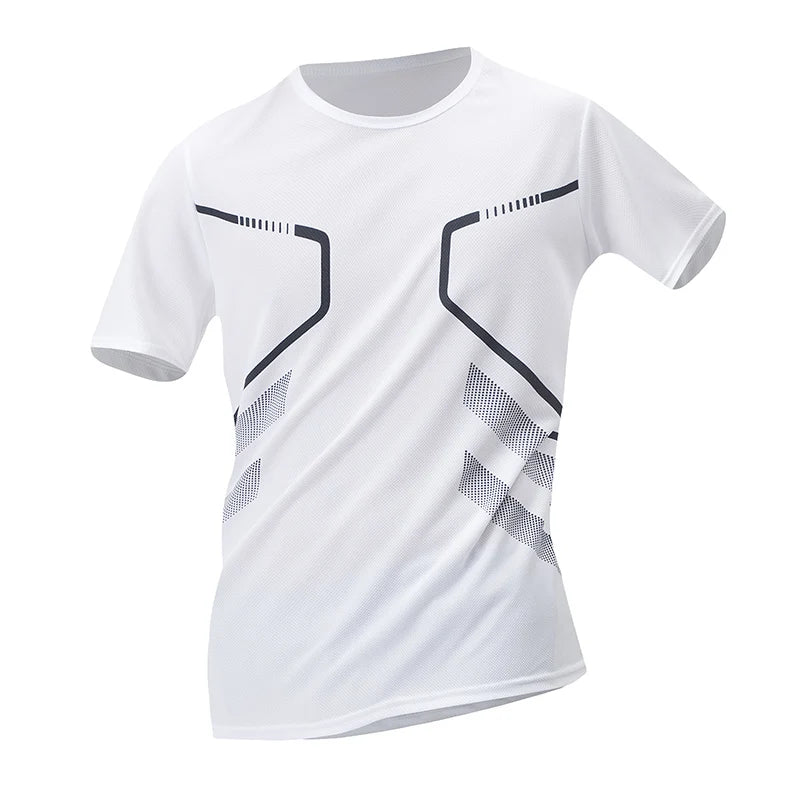 Men’s Quick-Dry Printed Sports T-Shirt