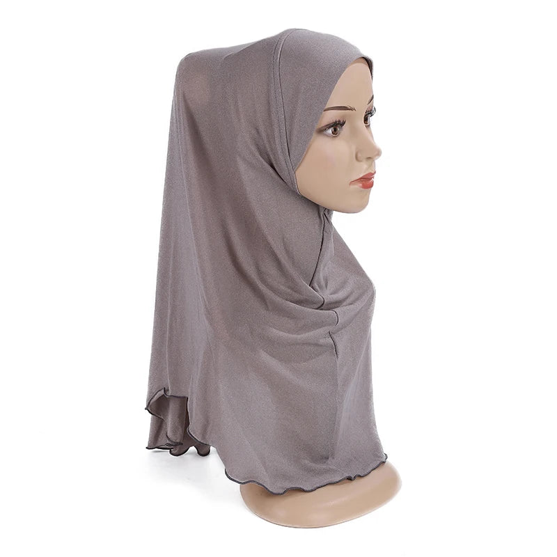 Girls’ Pull-On Amira Hijab Hat – Soft & Comfortable