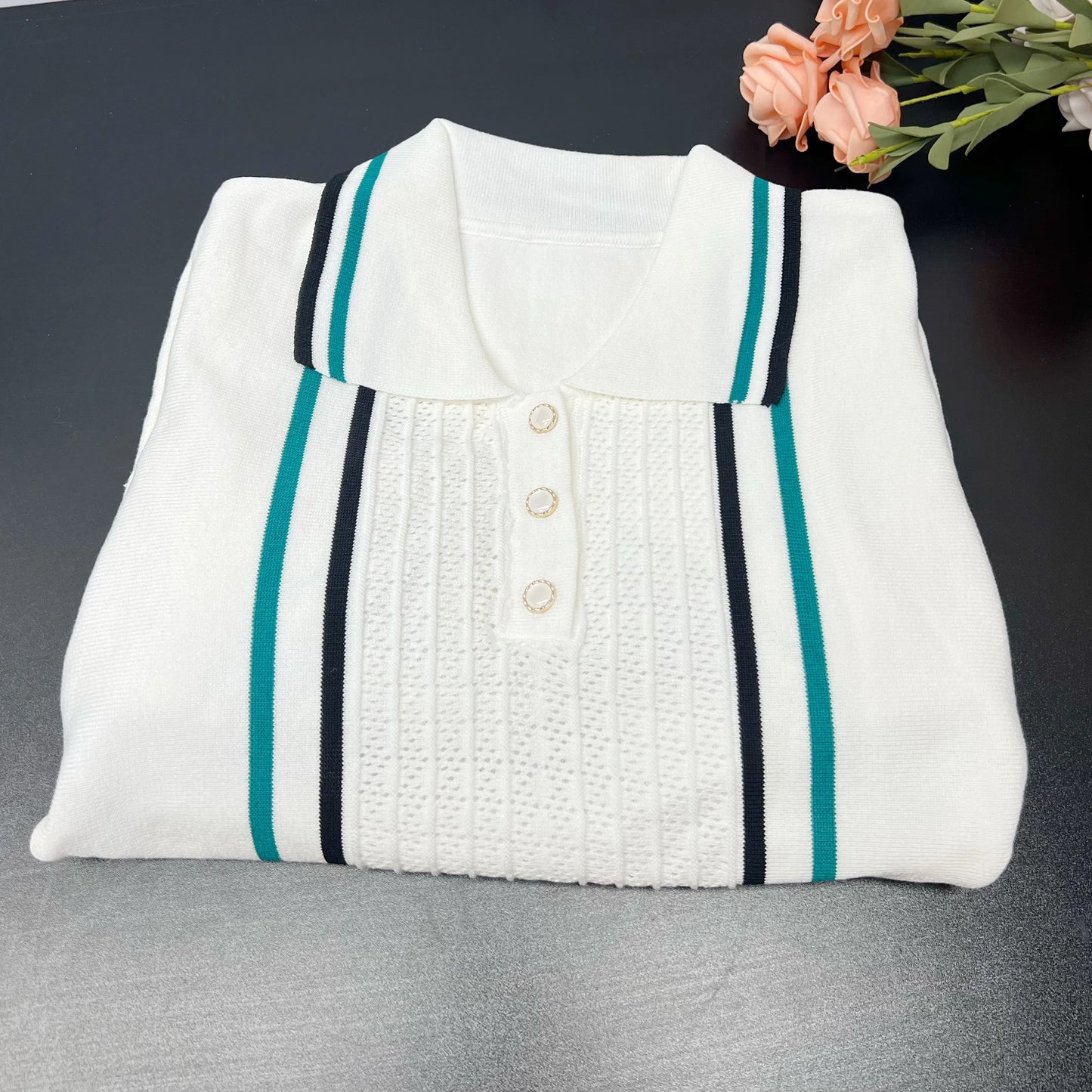 Chic Ruffle Knit Mini Dress