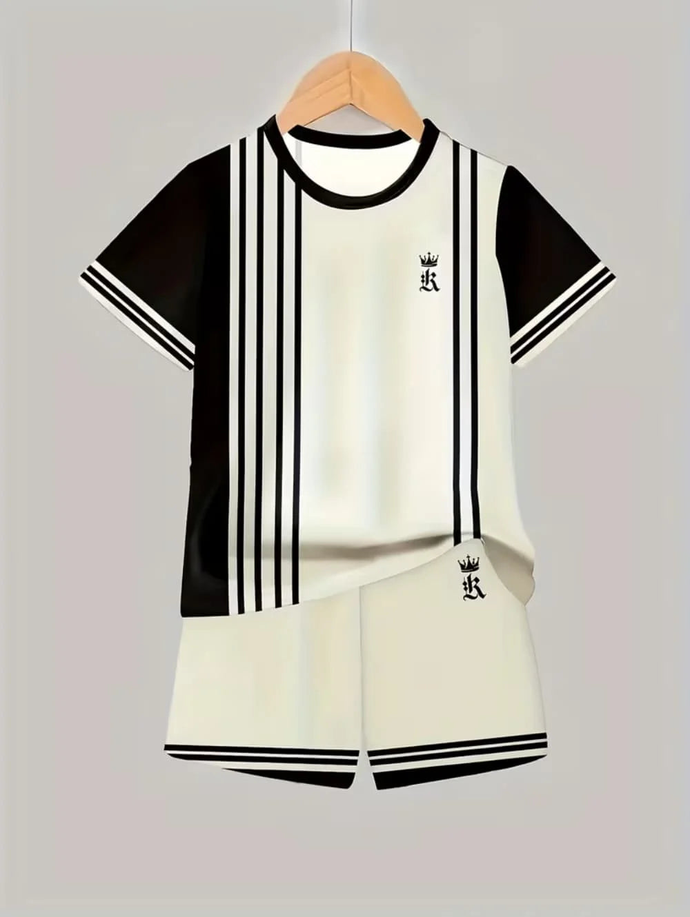 Boys 2-Piece Colorblock Quick-Dry T-Shirt and Shorts Set
