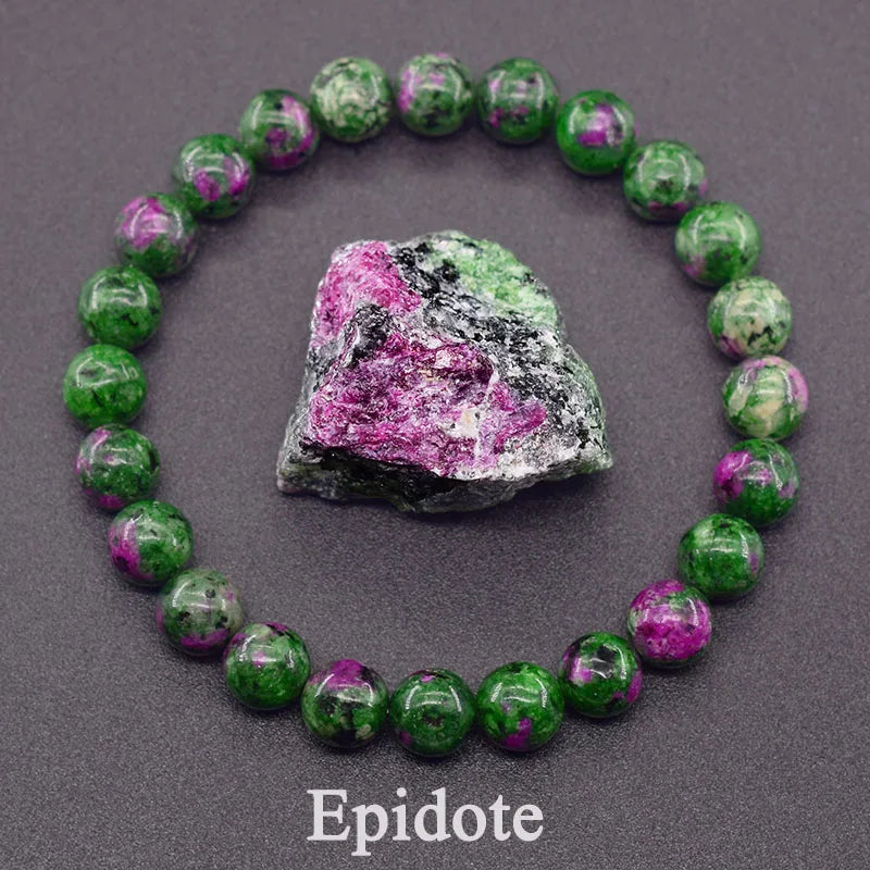Indian Agate Bead Bracelet for Women – Natural Colorful Crystal Stone Strand Bracelet, Energy-Inspired Yoga Jewelry Gift