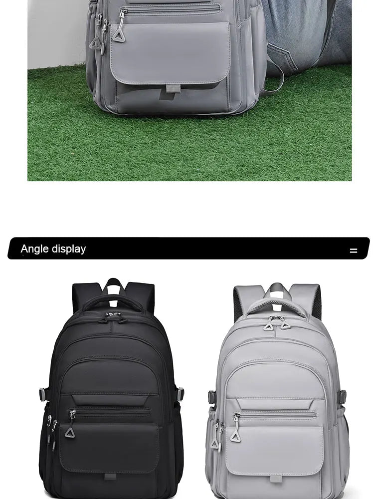 Unisex Oxford Casual Backpack with Laptop Compartment