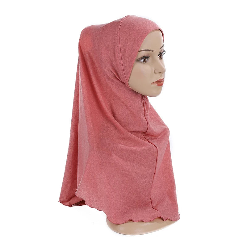 Girls’ Pull-On Amira Hijab Hat – Soft & Comfortable