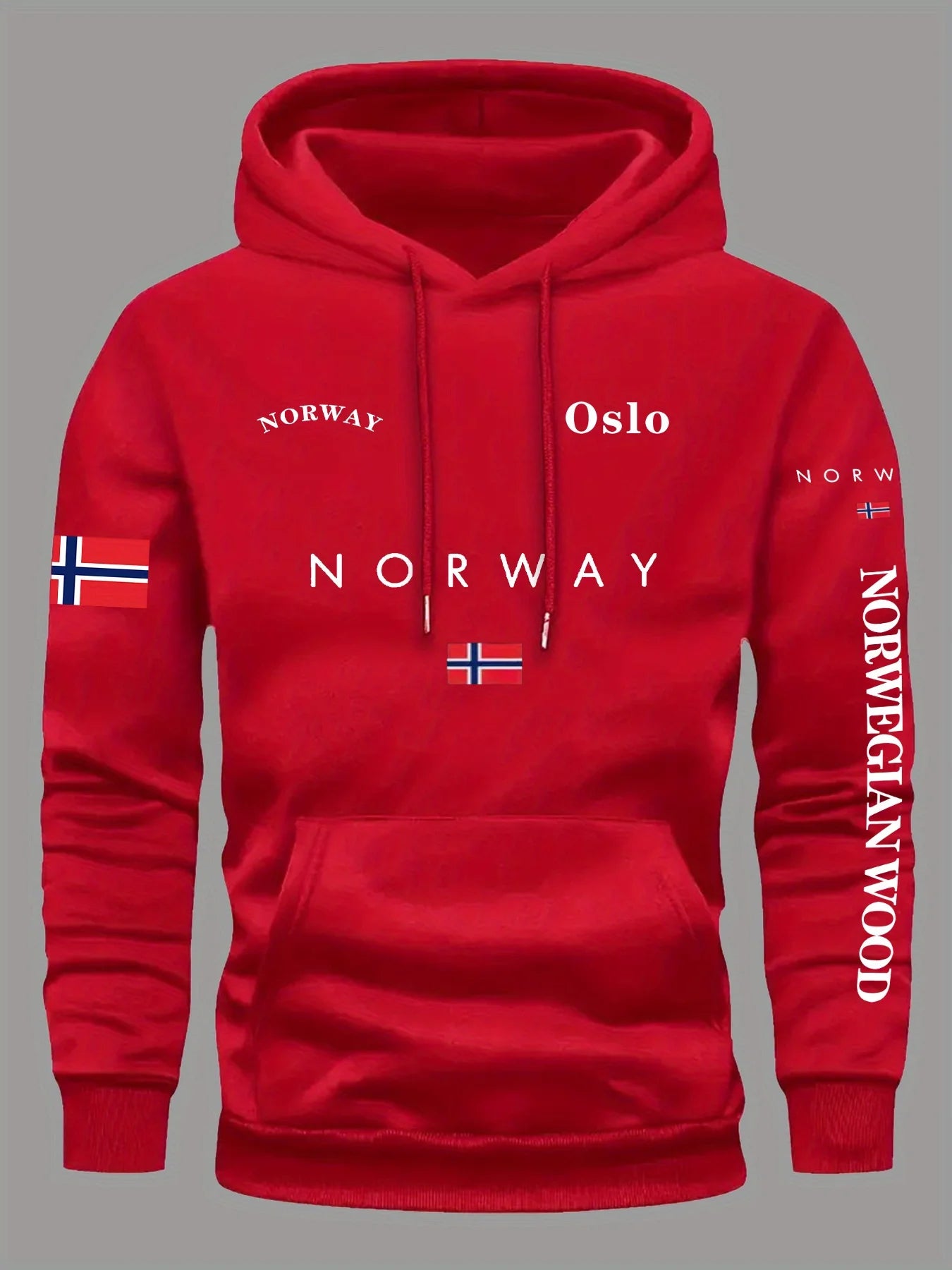 2026 Norway Flag Hoodie for Men & Women Outdoor Sports Running Fitness Casual Streetwear Autumn Winter Sweatshirt Top