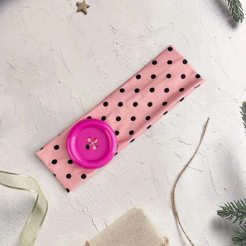 Women’s Y2K Retro Dot Stretch Headband