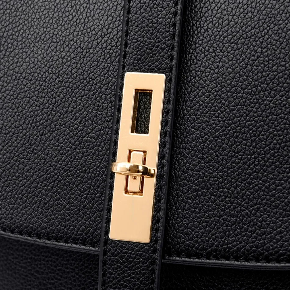 Women’s Casual Waterproof Synthetic Leather Backpack