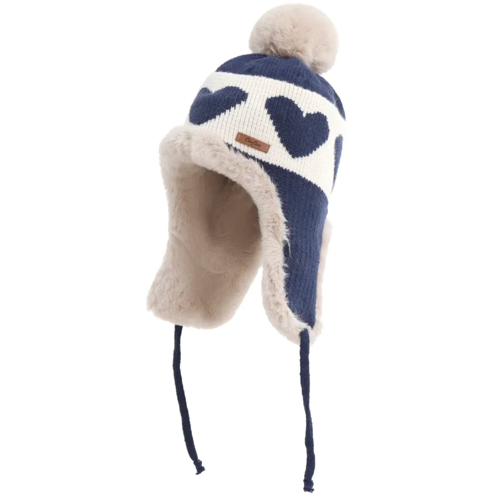Women's Cute Pompom Winter Beanie