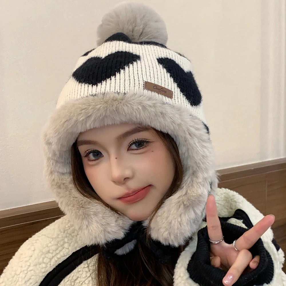 Women's Cute Pompom Winter Beanie