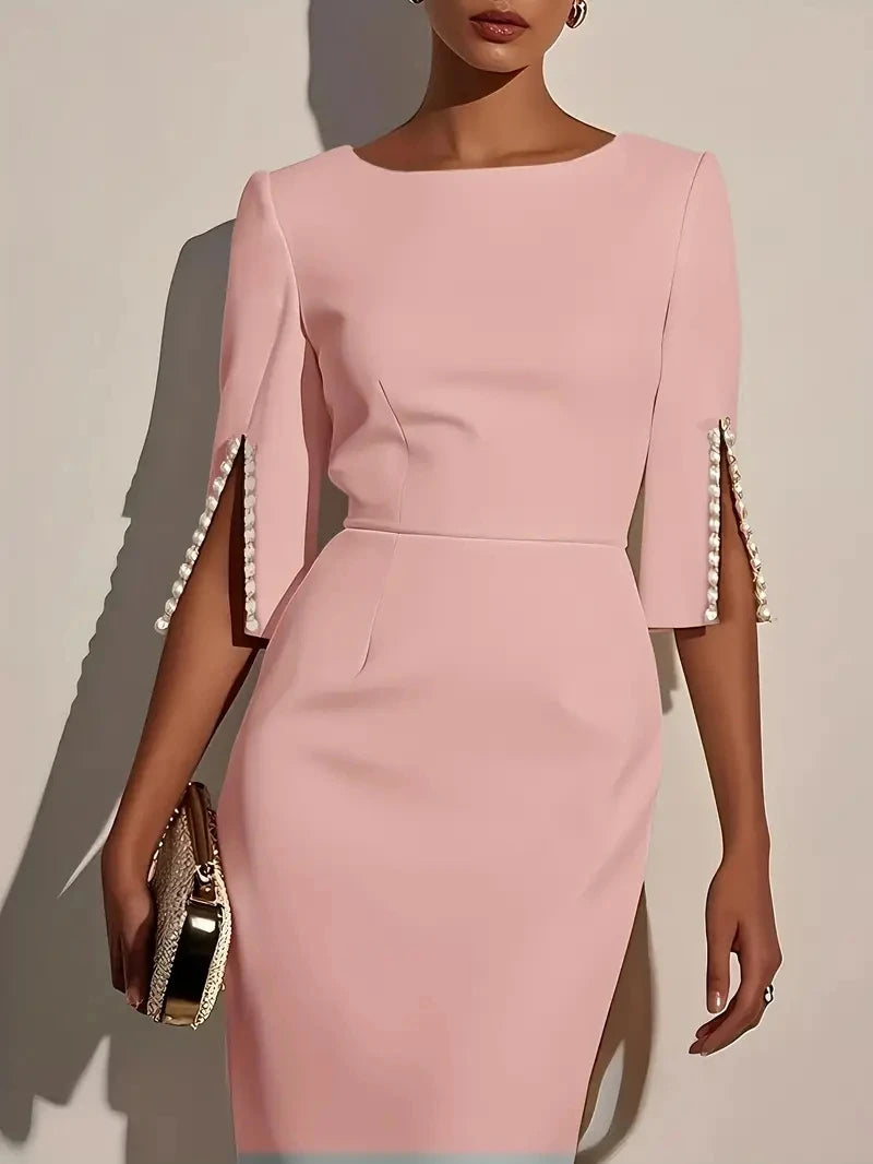 Women’s Elegant Midi Sheath Dress