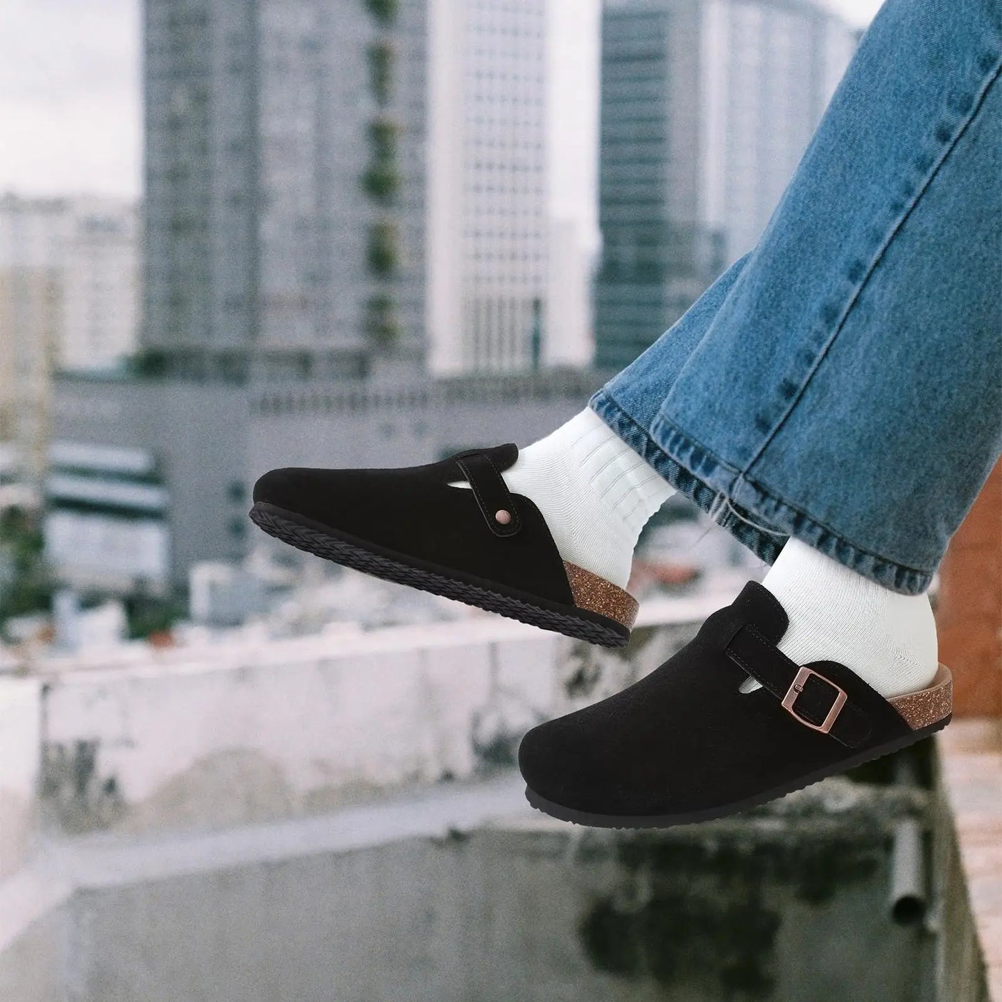 Classic Suede Comfort Clogs
