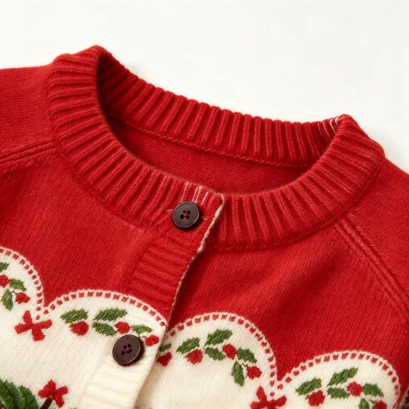Women's Vintage Christmas Tree Cardigan