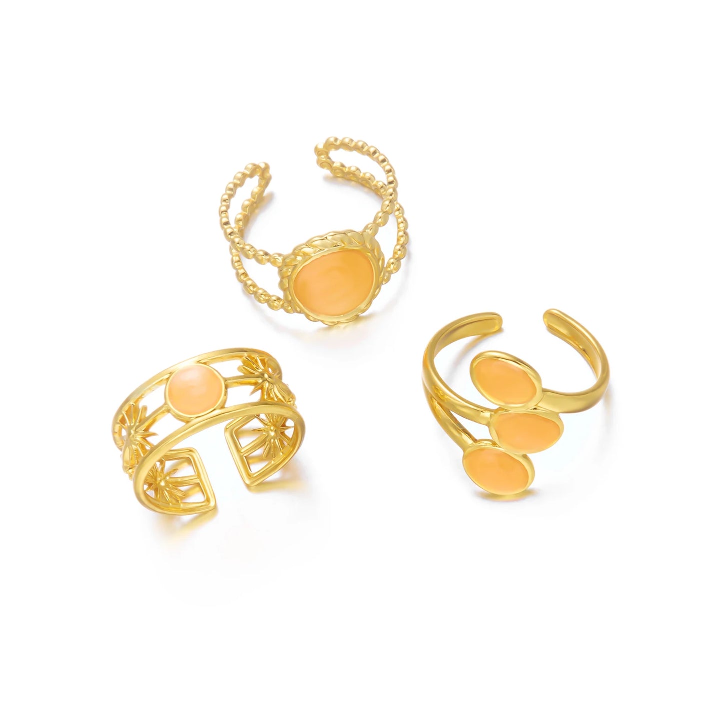 Women’s Stainless Steel Irregular Punk Statement Ring