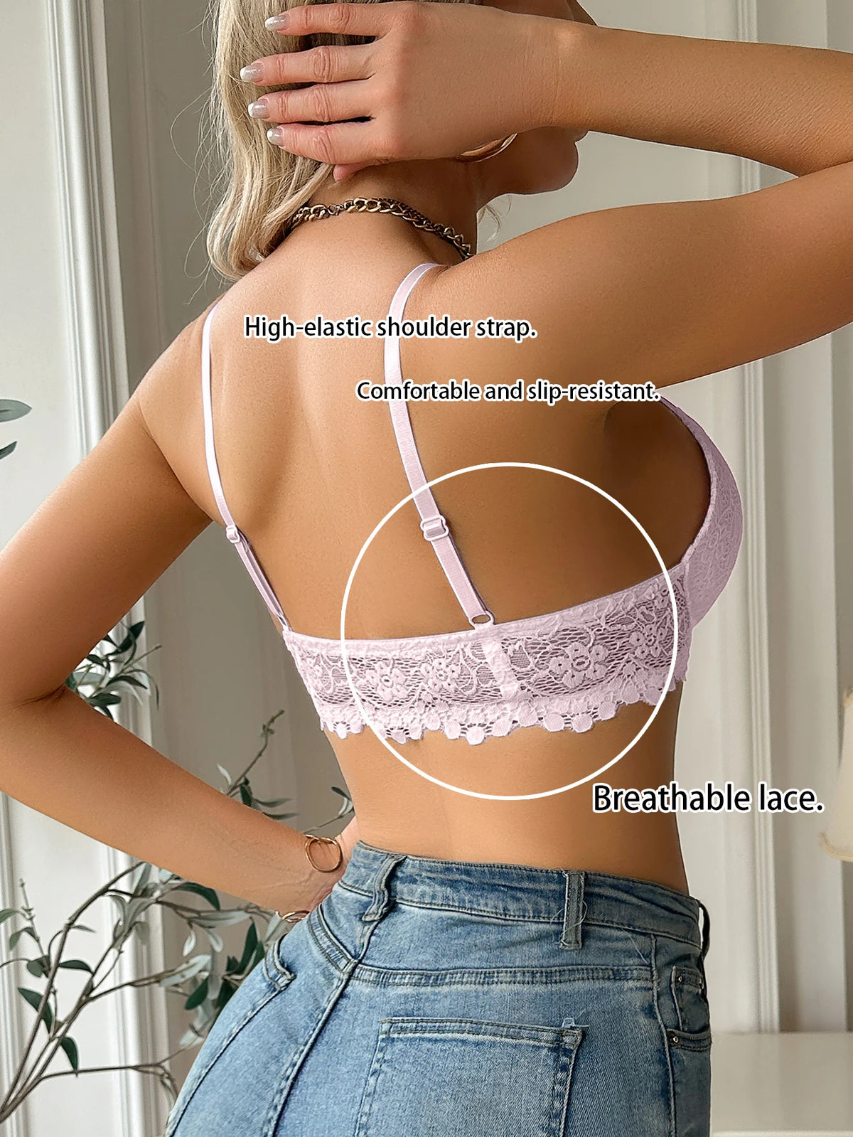 Bella Lace Front-Clasp Bra