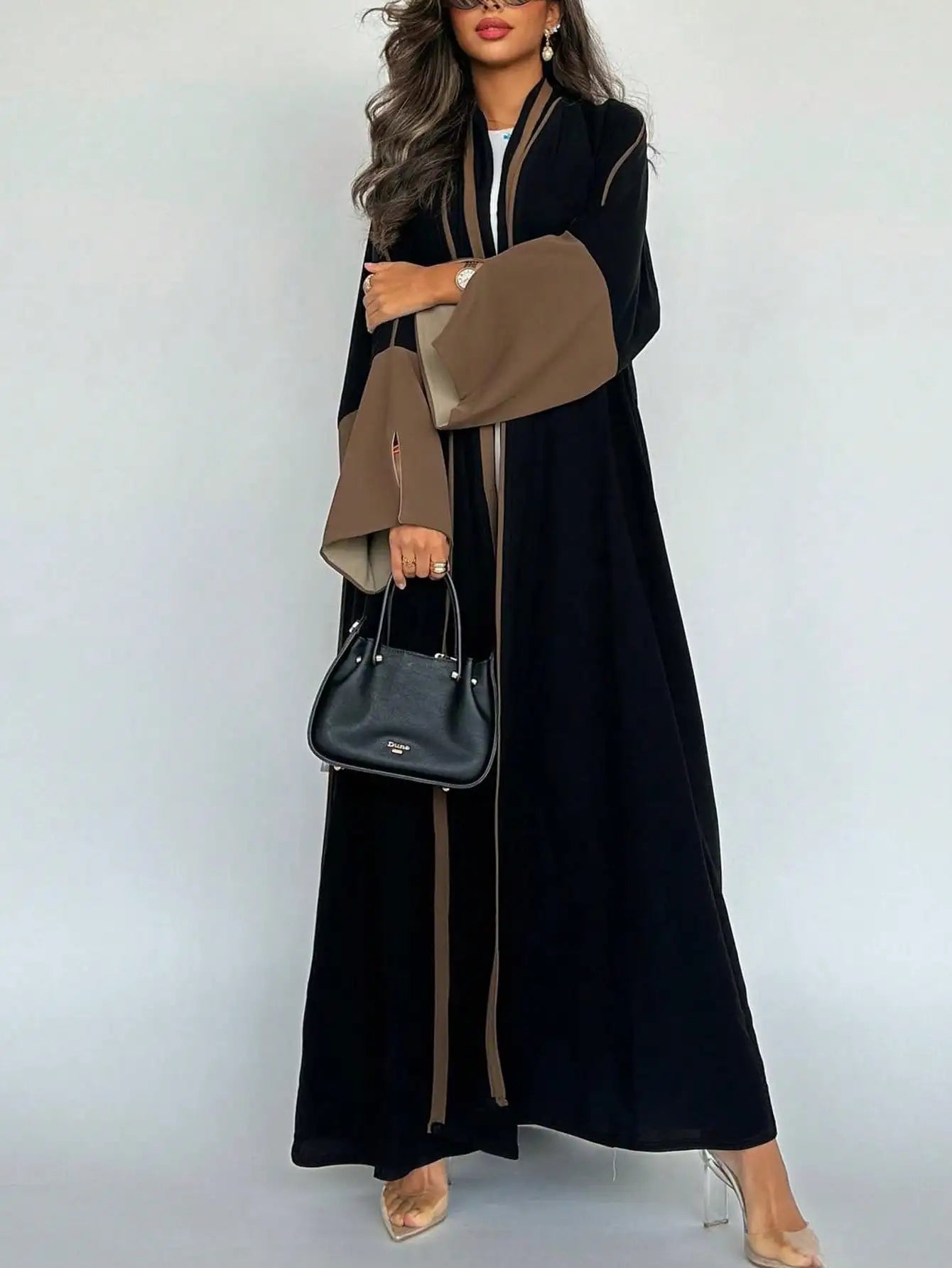 Elegant Open Front Abaya