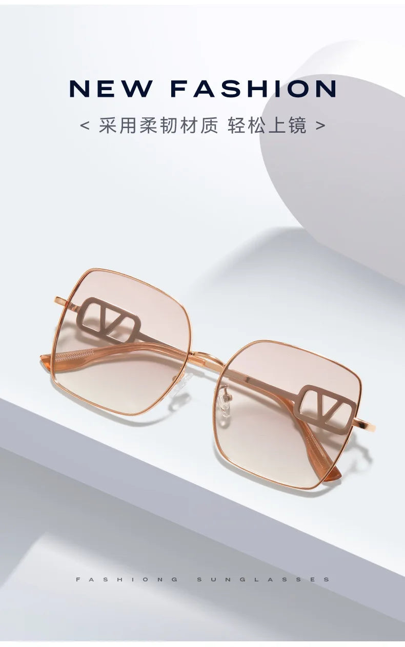 2026 New Women’s Vintage Metal Sunglasses – UV Protection Polarized High-Fashion Sunshade Eyewear, Stylish Gafas de Sol Mujer.