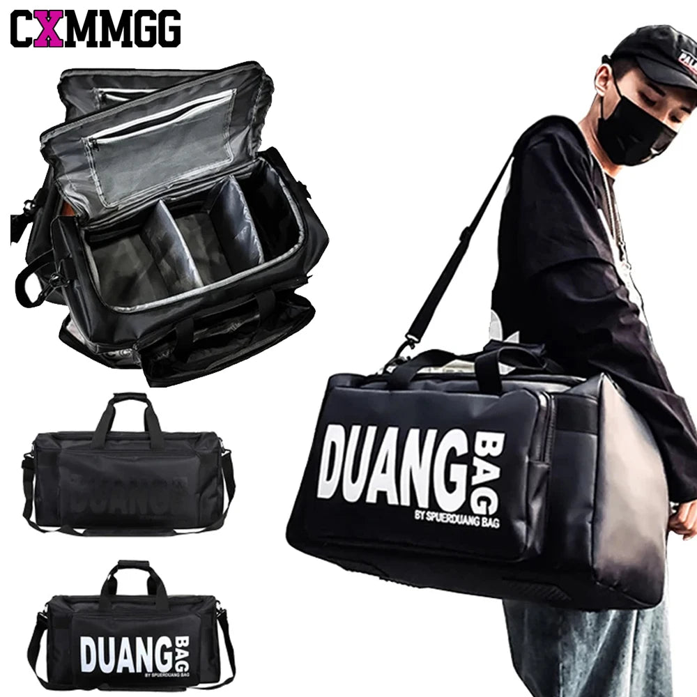 Unisex Large Capacity 36–55L Gym & Travel Duffle Bag – Lightweight Nylon Fitness Sports Bag for Training, Workouts & Weekend Trips