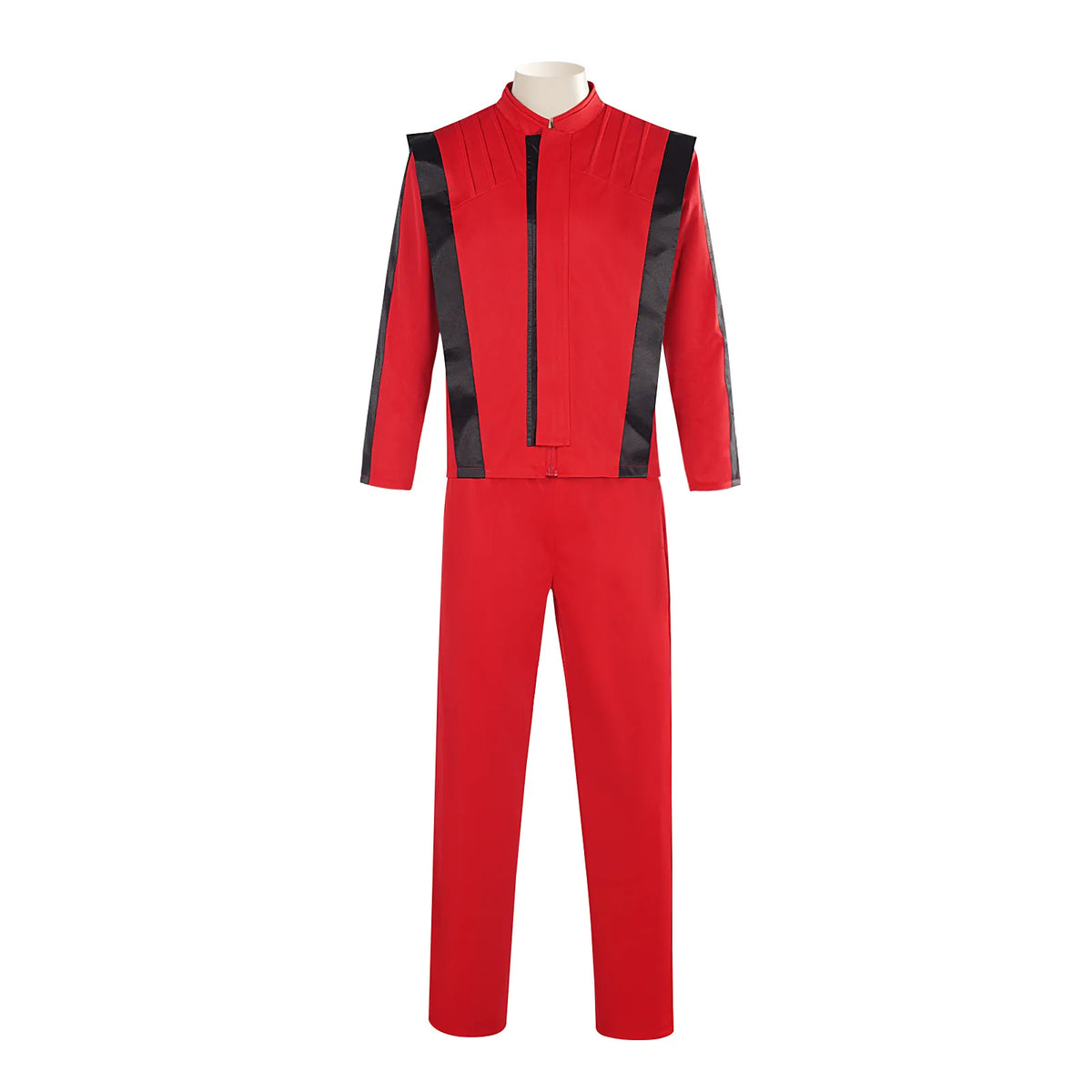 Michael Jackson Coat Pant Set Michael Scary Night Premium Overcoat Red Leather Jacket Vintage Thriller Party Cosplay Costume