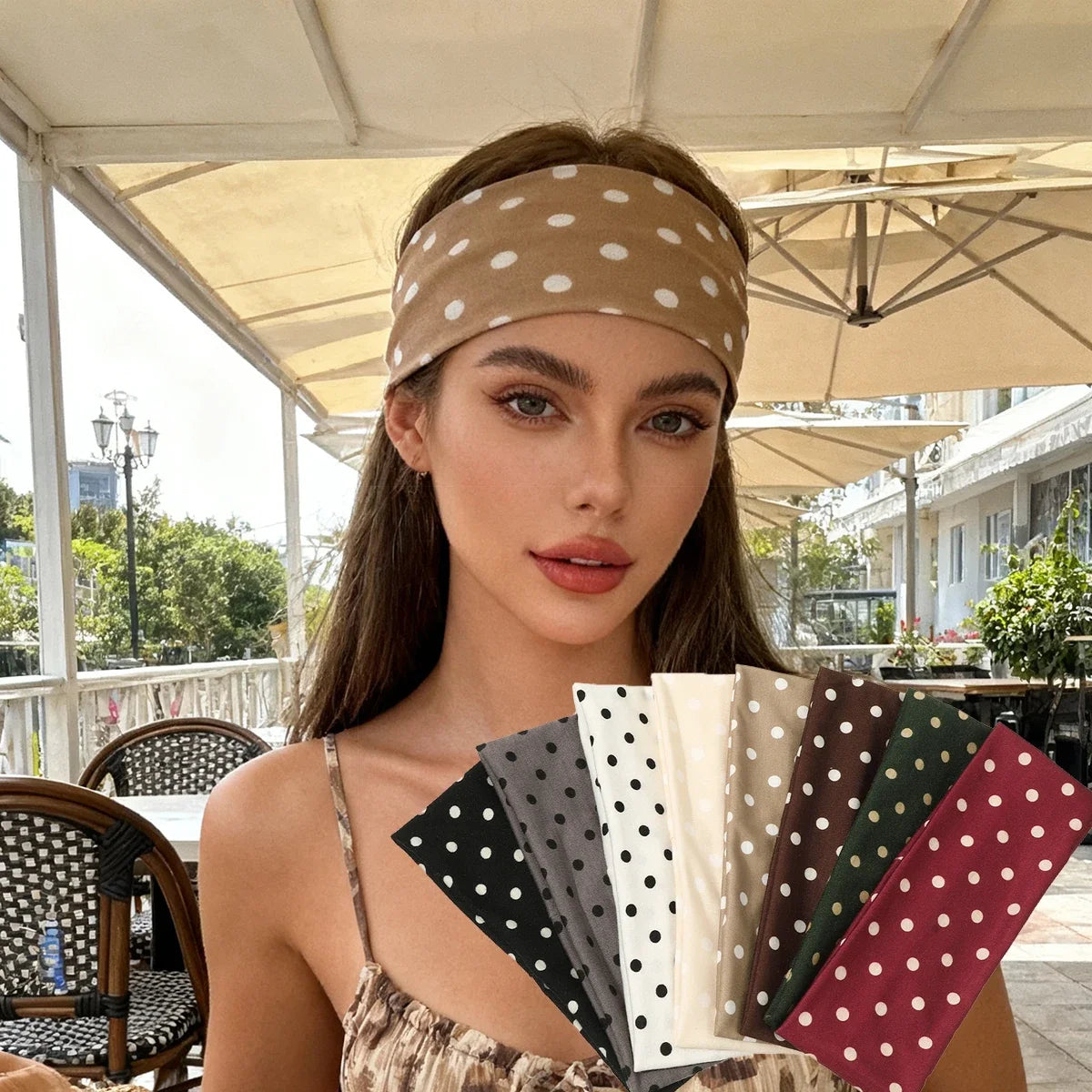 Women’s Y2K Retro Dot Stretch Headband