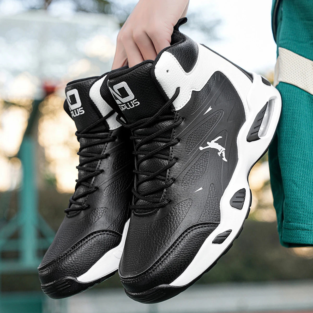 Fashion High-Top Basketball Shoes for Men Women Comfortable Leather Outdoor Training Athletic Sneakers Free Shipping